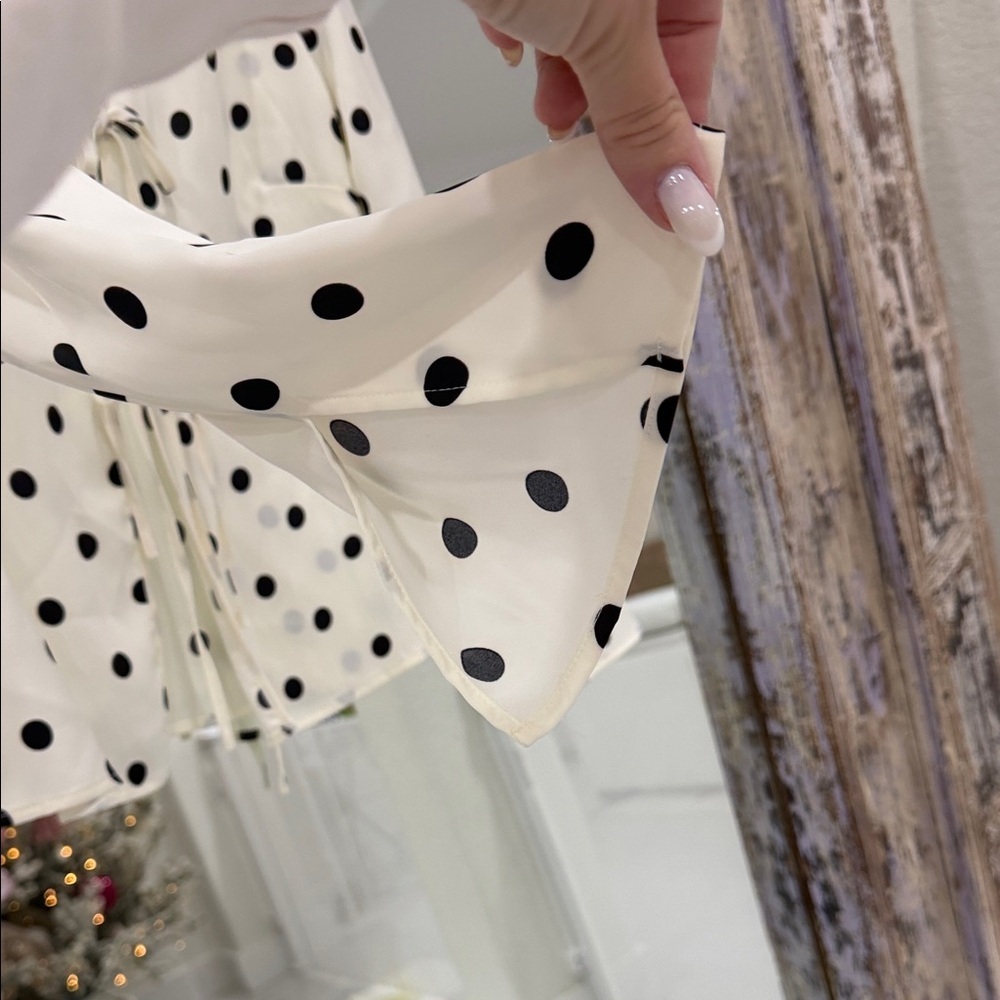 Rachel Zoe White and Black Polka Dot Blouse - Picture 5 of 7